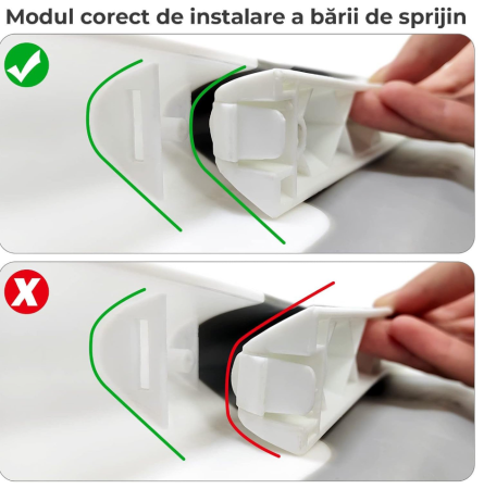 Cadita de baie pentru bebelusi, cu pernuta textila, portabila, pliabila in 2 moduri, dop indicator de temperatura, picioare antiderapante, suport cap de dus, 63 x 42 x 20 cm, culoare Gri [6]