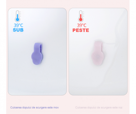 Set Cadita pliabila pentru bebelusi Beberoyal, cu termometru digital si dop de scurgere, Roz, 81cm CD-005-006 + Suport Textil Baie Bebelusi, Universal, Carlige prindere, Beberoyal [6]