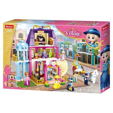 Puzzle si jocuri de construit - Set de constructie Girl's Dream, 526 piese, Centrul Comercial - Sluban