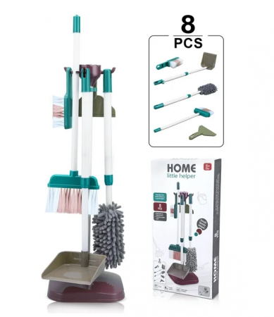 Jucarii tip Montessori - Set de curatenie, Casa mea straluceste, 8 piese