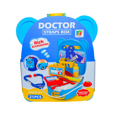 Jucarii role-play copii - Set doctor,micul soricel in ghiozdanel