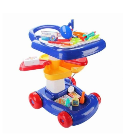 Jucarii role-play copii - Set doctor,troler,27 piese