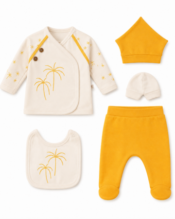 Costumase vara-primavara - Set hainute, 0-3 luni, I Love mama