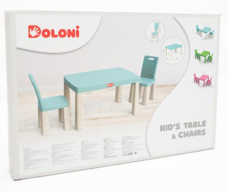 Set masa copii si scaune MyKids 04680/7 Turqoise [4]