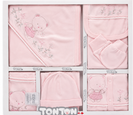 Costumase - Set maternitate, 10 piese, model flori de camp