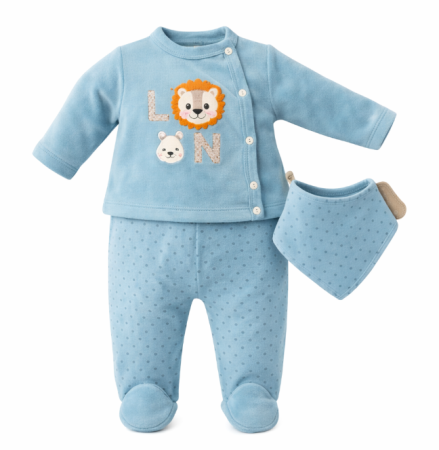 Costumase - Set nou nascut, 3 piese, Leut