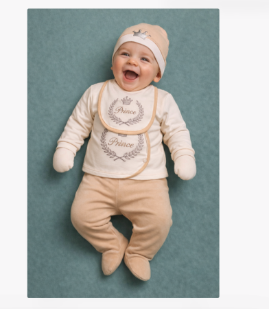 Hainute bumbac organic - Set Nou născut 5 Piese, Bumbac organic