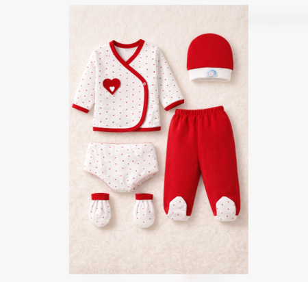 Costumase toamna-iarna - Set nou nascut, 5 piese, Inima noastra