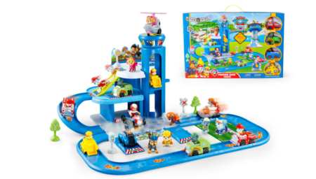 Masinute si trenulete - Set parcare cu masinute paw patrol