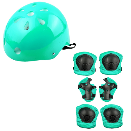 Jucarii - Set protectie: casca + cotiere + genunchiere