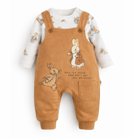 Costumase toamna-iarna - Set salopeta cu bluzita, Iepuras