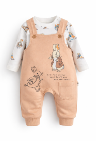 Costumase toamna-iarna - Set salopeta cu bluzita, Iepuras