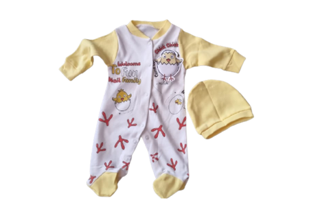 Salopete - Set salopeta cu caciulita puisor 3 D