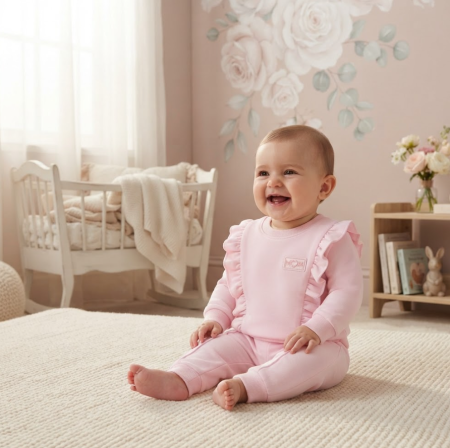 Costumase - Set trening pentru fetițe – bluză și pantaloni, Mom