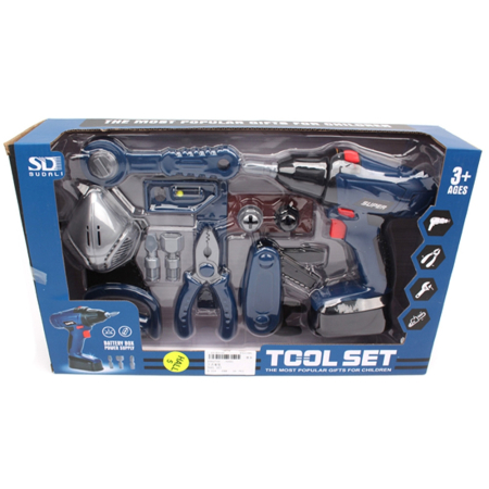 Jucarii role-play copii - Set Unelte, Bormasina + Accesorii