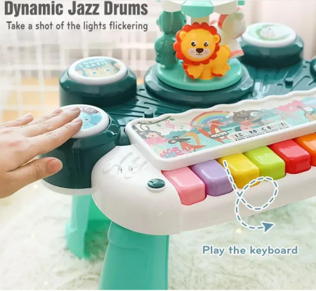 Sistem muzical, 3 in 1, cu orga, tobe si carusel tip disco ball [1]