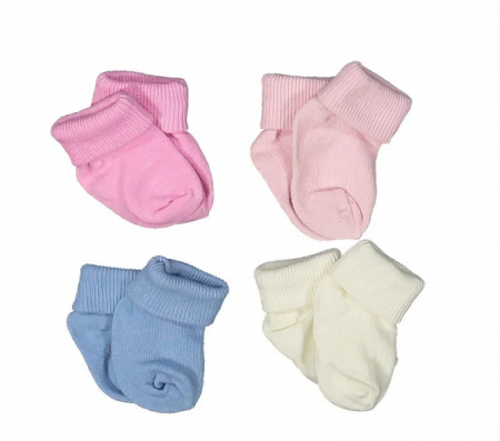 Sosete flausate pentru bebe, 0-3 luni [1]