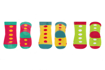 Haine bebe fetite - Sosete copii flausate bumbac +6 luni, Babyono