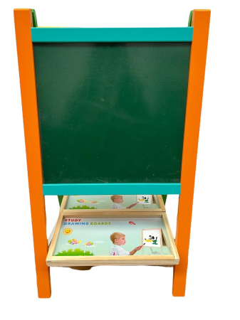 Tabla din lemn,2 fete,cu suport,magnetica,accesorii,Dimensiune 65x37 cm [2]