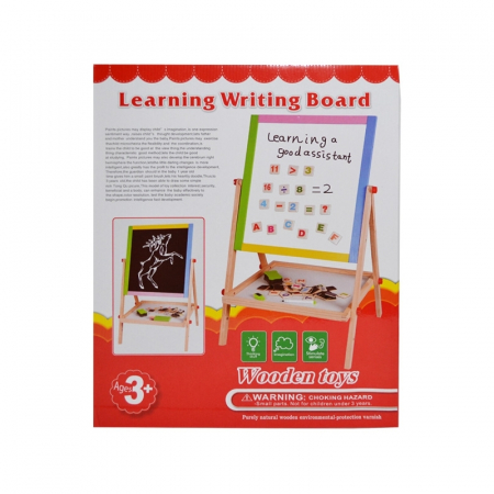 Tablita Lemn, Alb-Negru + Suport + Accesorii [1]