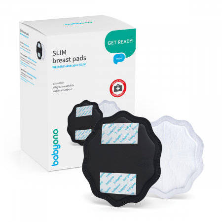 Pentru bebe - Tampoane san NATURAL NURSING Babyono, negre, 24 bucati