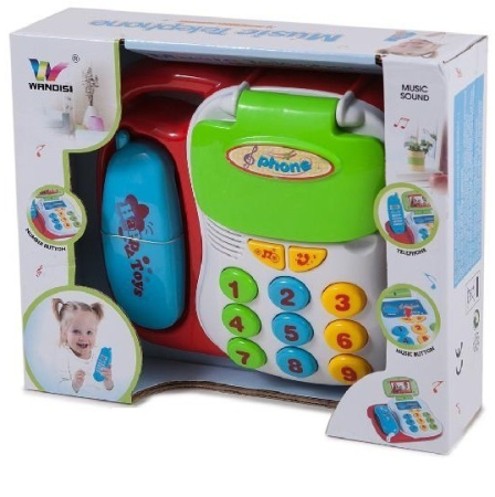 Jucarii interactive bebe - Telefon muzical pentru copii WANDISI