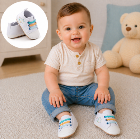 Incaltaminte - Tenisi albi, model Dino