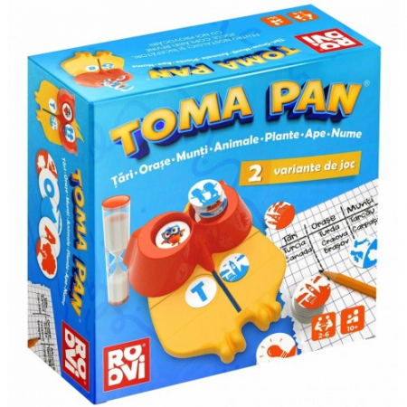 Jucarii - TOMA PAN - EDITIA II - TARI, ORASE, MUNTI, APE - 2 VARIANTE DE JOC