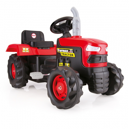 Jucarii - Tractor cu pedale, rosu, 53x83x45 - Dolu