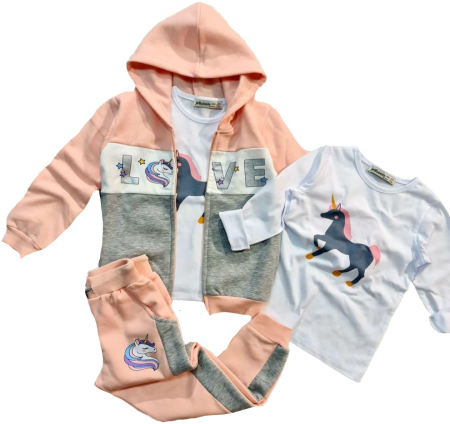 Trening - Trening flausat 3 piese,Pony