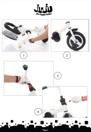 Tricicleta copii Juju Bliss Ride, Albastra [8]