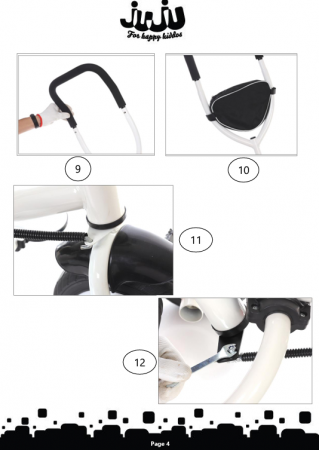 Tricicleta copii Juju Bliss Ride, Gri [10]