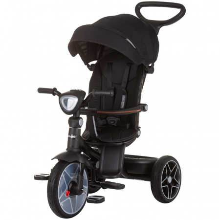 Pentru bebe - Tricicleta cu copertina si sezut reversibil Chipolino Derby obsidian