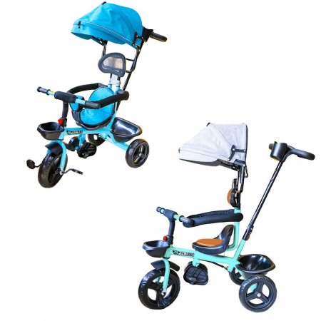 Tricicleta cu pedale, maner si parasolar [2]