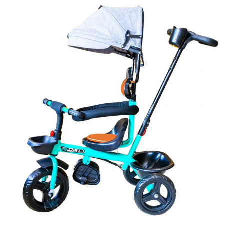 Tricicleta cu pedale, maner si parasolar [1]