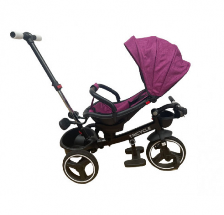 Tricicleta cu scaun reversibil Still, 6-36 luni, cu pozitie de somn, roata plina, Bubu-Still® [3]