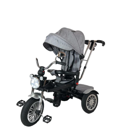 Tricicleta cu scaun reversibil Still, 6-36 luni, cu pozitie de somn, roata plina, cu lumini si sunete, tip motocicleta [0]