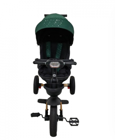 Tricicleta cu scaun reversibil Still, 6-36 luni, cu pozitie de somn, roata plina, verde [2]