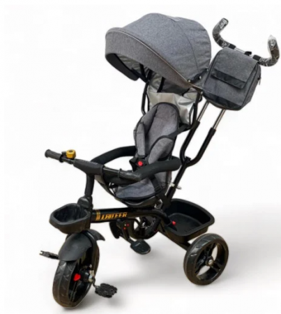 Triciclete - Tricicleta cu scaun reversibil Still, 8-48 luni, roata plina tip Eva, cu ghiozdanel