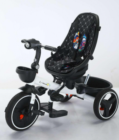 Tricicleta cu scaun reversibil Sun, 6-36 luni, cu pozitie de somn, Bubu-Still, sezut ergonomic tip scoica, roti cauciuc, Multicolor [11]