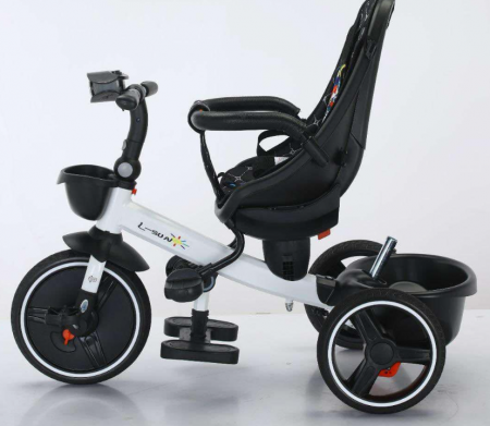 Tricicleta cu scaun reversibil Sun, 6-36 luni, cu pozitie de somn, Bubu-Still, sezut ergonomic tip scoica, roti cauciuc, Multicolor [10]