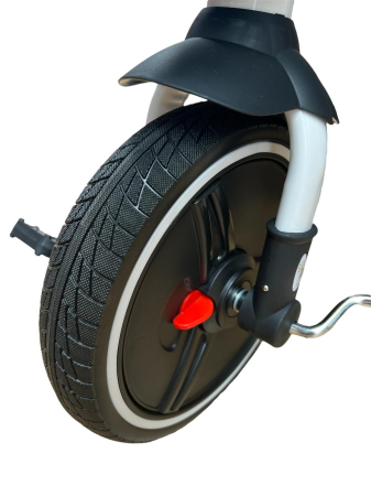 Tricicleta cu scaun reversibil Sun, 6-36 luni, cu pozitie de somn, Bubu-Still, sezut ergonomic tip scoica, roti cauciuc, roz pudra [4]