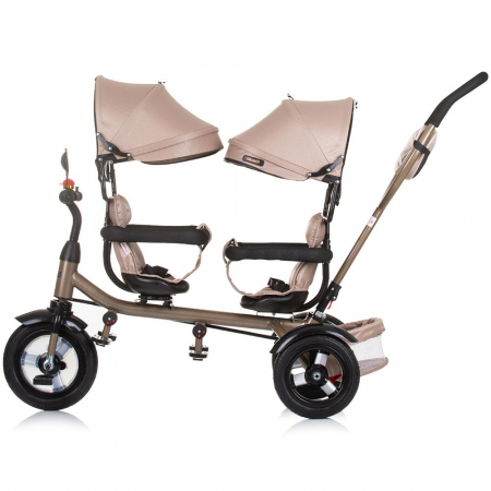 Tricicleta gemeni Chipolino 2Play golden beige [3]