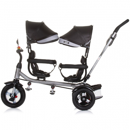 Tricicleta gemeni Chipolino 2Play obsidian silver [3]