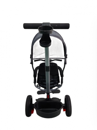 Tricicleta, pentru copii, Bubu-Still, scaun rotativ, Negru [1]