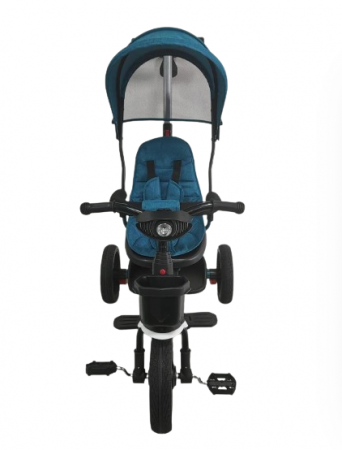 Tricicleta, pentru copii, Bubu-Still, scaun rotativ, Turcoaz [3]