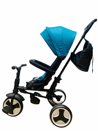 Tricicleta ultrapliabila, maner reversibil,3 in 1,Bubu-Still®,reversibila, pozitie de somn,albastra [1]