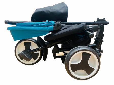 Tricicleta ultrapliabila, maner reversibil,3 in 1,Bubu-Still®,reversibila, pozitie de somn,albastra [4]