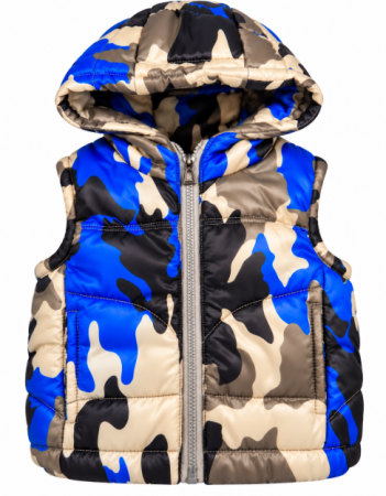 Veste bebe - Vesta de fas pentru copii, Cu gluga, Albastru multicolor