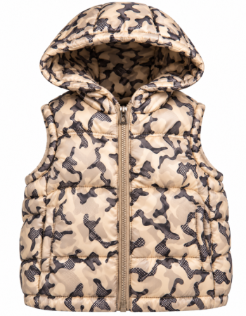 Veste bebe - Vesta de fas pentru copii, Cu gluga, Camuflaj
